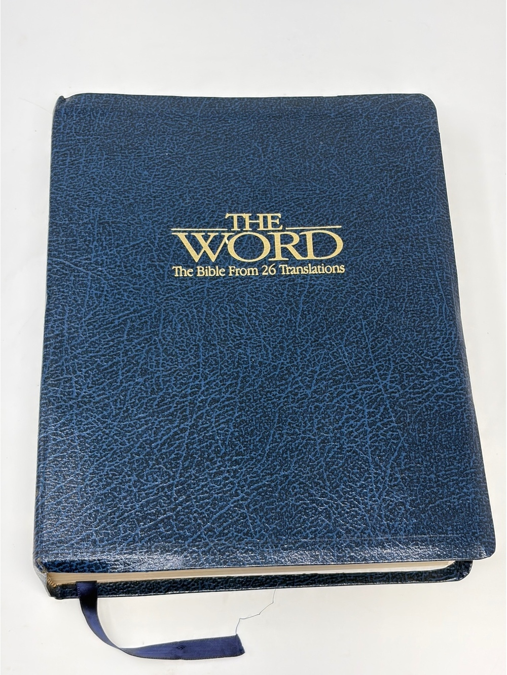 The Word: The Bible From 26 Translations Genuine Bonded Blue